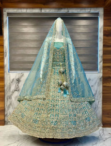 Exclusive Traditional Lehenga Choli with Heavy Embroidery for Bridal Wear