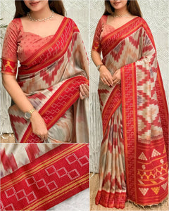 Exclusive Viscose Silk Saree - Rich Zari Border Festive Wear for Women