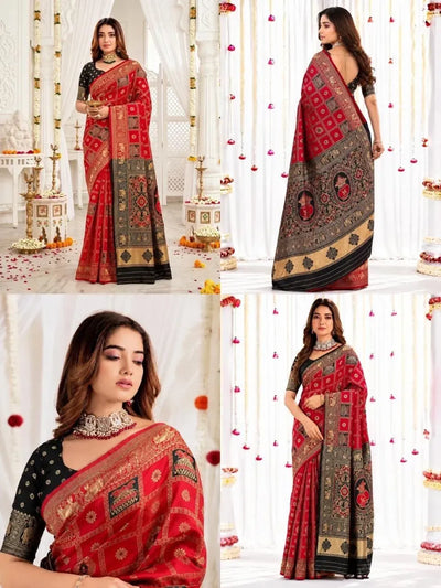 Exquisite Banarasi Silk Saree - Traditional Wedding Collection for Women