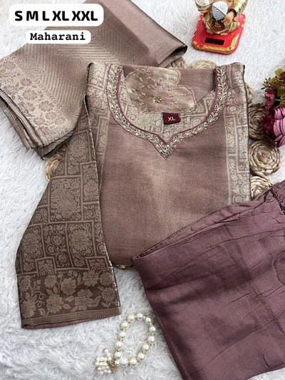 Exquisite Banarasi Silk Suit Set - Luxury Festive Wear for Women | Sizes S-XXL