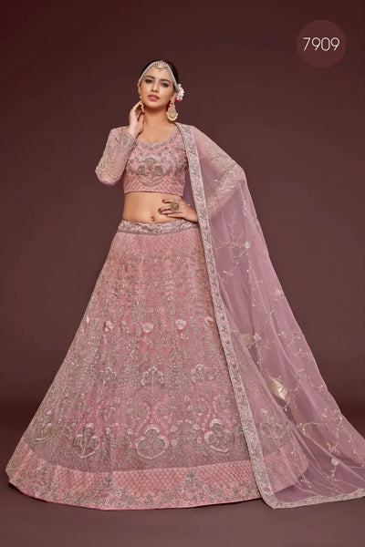 Exquisite Bridal Lehenga Choli - Heavy Embroidery for Wedding Wear