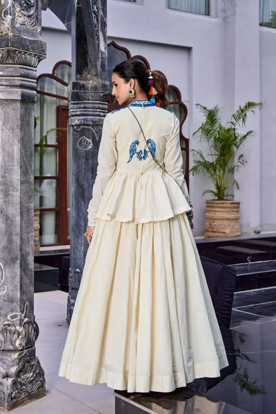 Exquisite Chhabili Pure Cotton Lehenga - Traditional Gamthi Work Festive Wear
