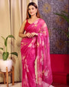 Exquisite Chiffon Floral Saree - Lightweight Designer Digital Print for Women