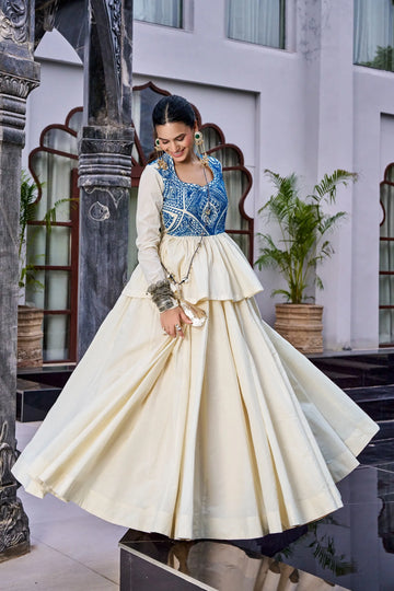 Exquisite Designer Cotton Lehenga - Handcrafted Gamthi Work Festive Set