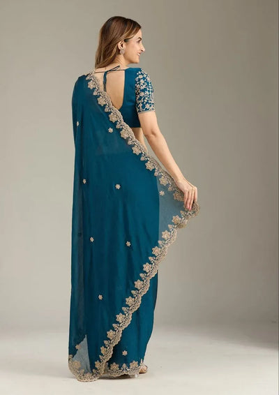 Exquisite Designer Crush Silk Saree - Festive Wear Collection for Women