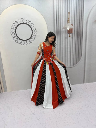 Exquisite Designer Kediyu Set - Pure Cotton Festive Lehenga for Women