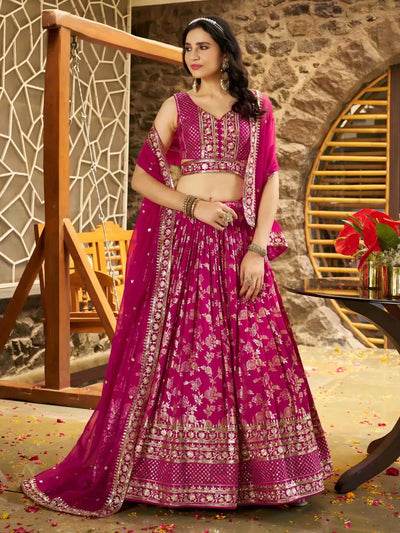 Exquisite Designer Lehenga Choli - Festive Silk Wear for Wedding Season