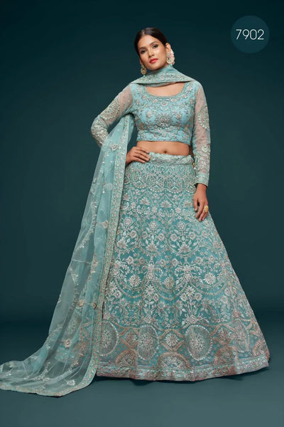 Exquisite Designer Lehenga - Heavy Embroidery for Wedding & Reception