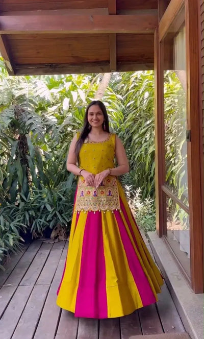 Exquisite Designer Lehenga - Heavy Thread Work with Shrug for Wedding Wear