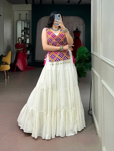 Exquisite Designer Lehenga - Pure Cotton Festive Wear for Women