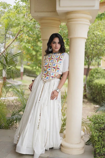 Exquisite Designer Lehenga - Rayon Mirror Work Festive Wear for Women