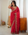 Exquisite Designer Satin Silk Saree - Festive Wear Saree for Women