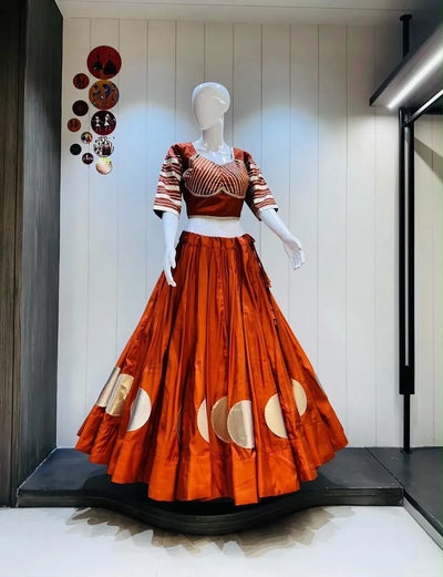 Exquisite Designer Skirt & Blouse - Heavy Work Cotton Silk Outfit for Festive Wear