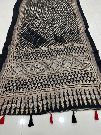 Exquisite Gajji Silk Satin Saree - Mirror Work Festive Collection for Women