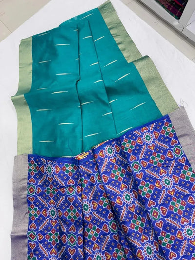 Exquisite Patola Silk Saree - Designer Khadi Raw Silk for Wedding Season