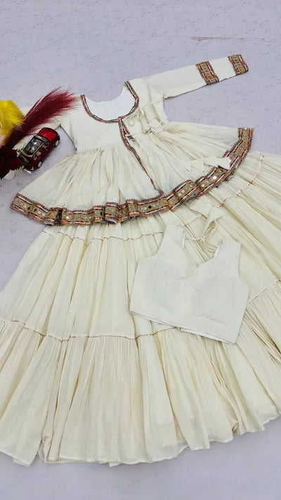 Exquisite Pure Cotton Kediyu Lehenga - Festive Wear for Women