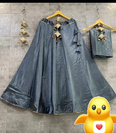 Exquisite Semi Gaji Silk Lehenga Choli - Stunning Festive Wear for Women