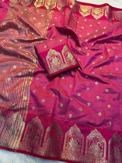 Exquisite Soft Tusser Silk Saree - Traditional Wedding Collection for Women