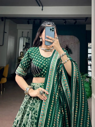Exquisite Tasar Silk Lehenga - Traditional Navratri Collection for Women