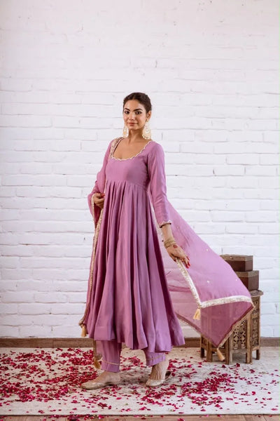 Exquisite Vichitra Silk Anarkali Gown - Best-Selling Festive Wear with Dupatta for Women