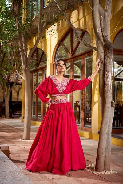 Exquisite Vichitra Silk Co-Ord Set Lehenga - Festive Wear for Women