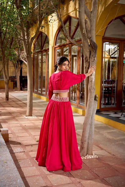 Exquisite Vichitra Silk Co-Ord Set Lehenga - Festive Wear for Women