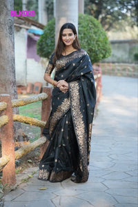 Buy Festive Mix Silk Pashmina Saree for Women Online | Sankranti Special Ethnic Wear
