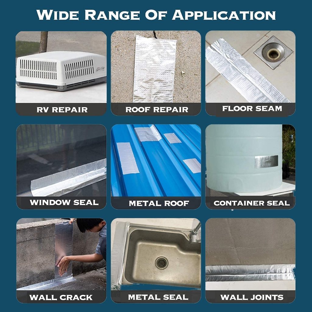 Collage of various repair applications with text indicating wide range of application.