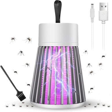 Electric shock mosquito killer lamp, featuring UV light to attract and zap flying insects indoors.