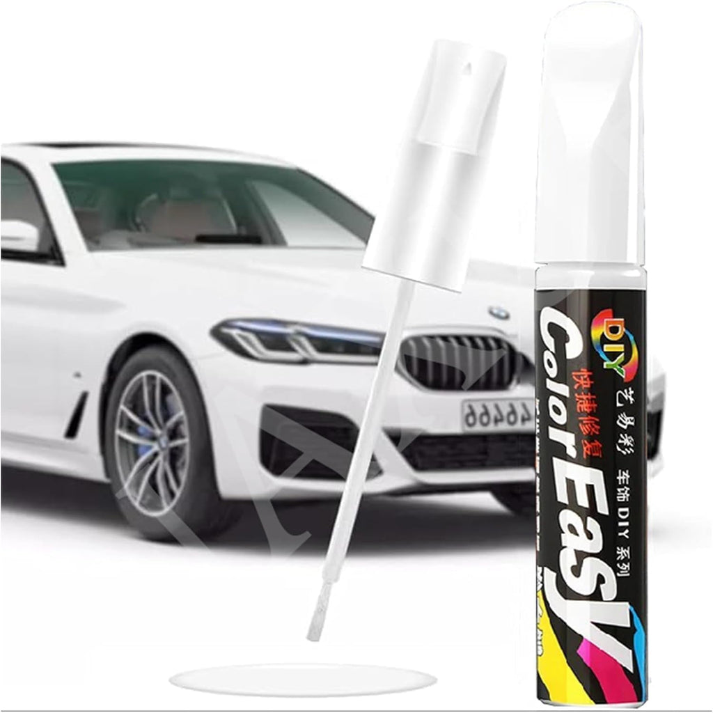 White Car Scratch Repair Paint Pen with applicator tip for paint touch-ups