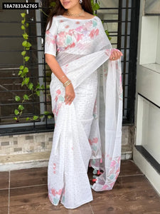 Buy Floral Print Armani Cotton Saree for Women | Everyday & Festive Ethnic Wear Online