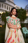 Floral Print Georgette Lehenga Choli for Women | Chic Festive Wear