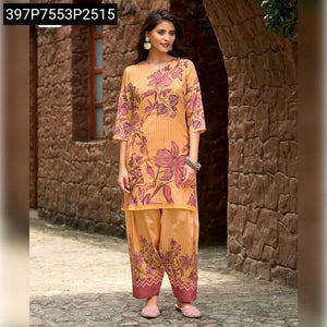Floral Printed Handwork Co-ord Set for Women | Festive & Party