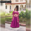 Fuchsia Embroidered Fendi Silk Lehenga Choli for Women | Festive Wear