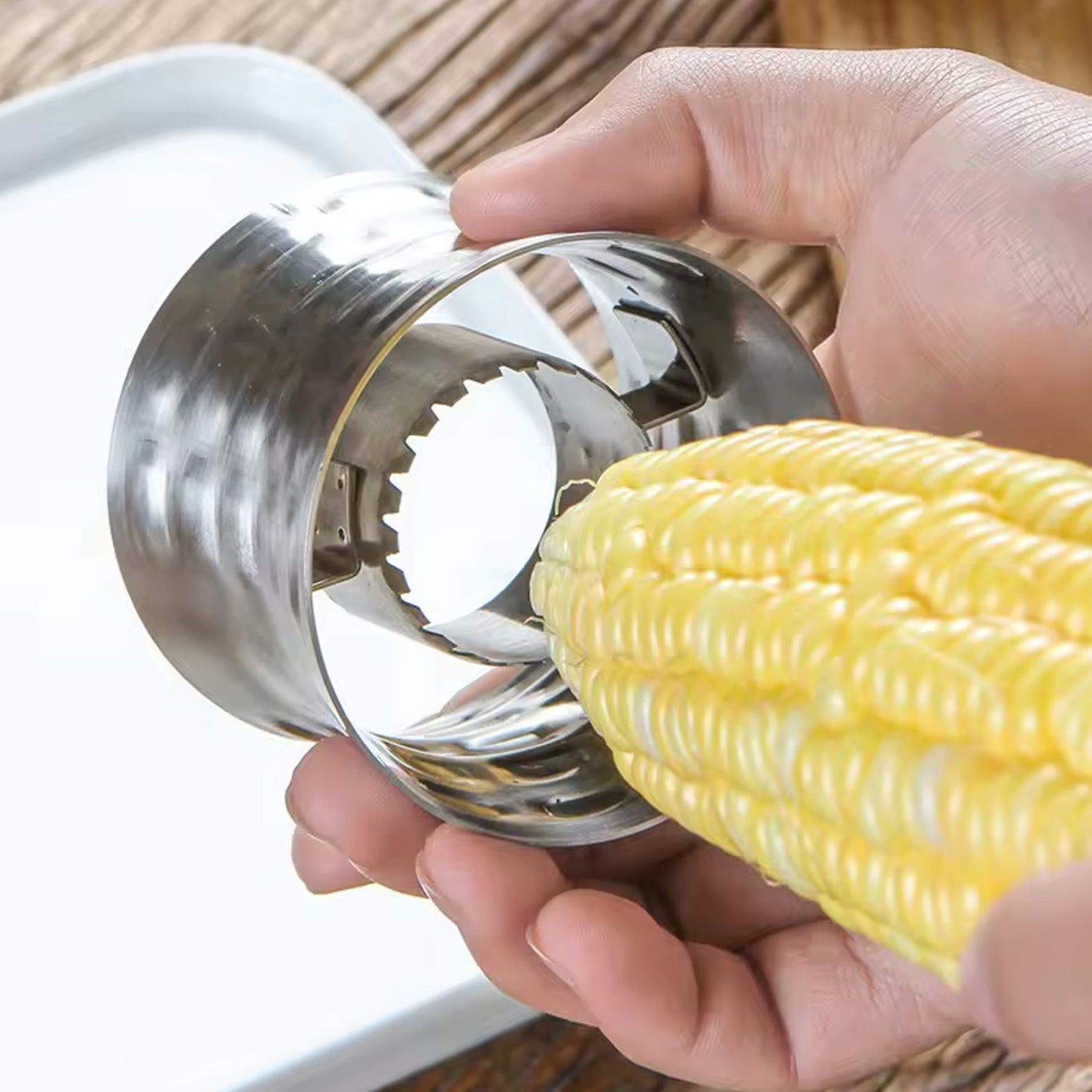 Corn Cutter Stainless Steel Stripping Kernels Remover (1 Pc) - TREND BUY