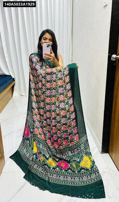 Gajji Bandhej Silk Saree for Women