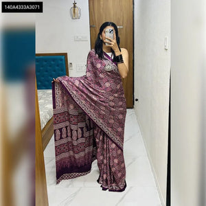 Gajji Silk Bandhej Print Saree for Women - Festive, Casual & Ethnic Wear Online