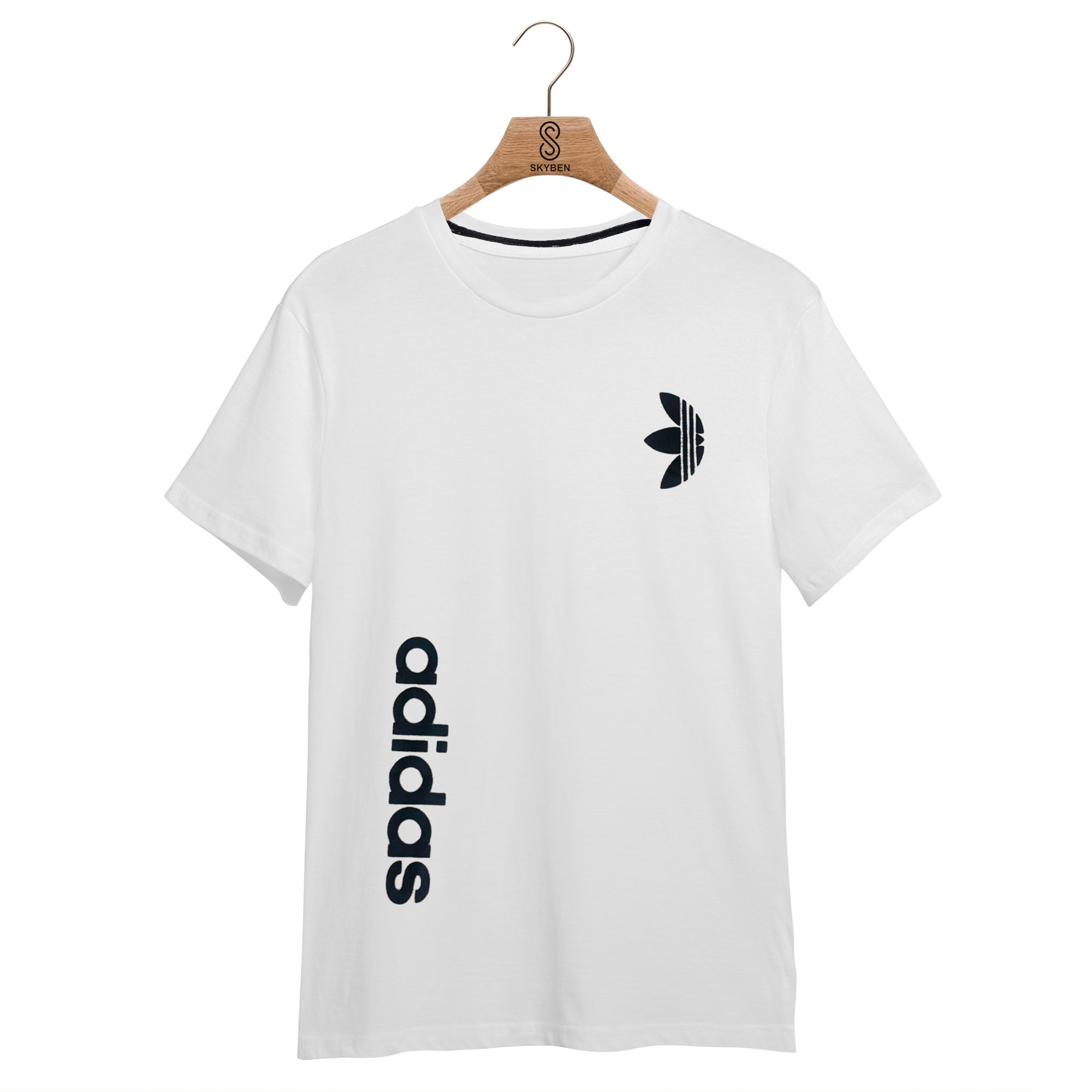 Men's Round Neck Printed T Shirt ( Black & White- Pack of 3 ) Multi L