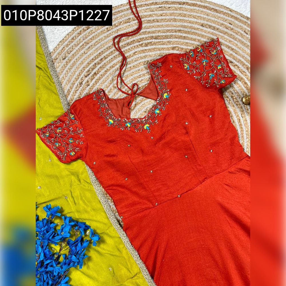 maggam work dress neck designs This elegant long frock top is crafted from sky-colored pure viscose  tissue, featuring a flattering broad V-neck and elbow-length sleeves. The  design is enhanced with intricate Zardosi kardana and Mudi Maggam work,