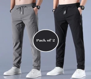 Men‘s Fast Dry Stretch Pants ( Pack of 2 ) Default Title S