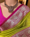 Gorgeous Banarasi Silk Saree - Zari & Mina Work for Women