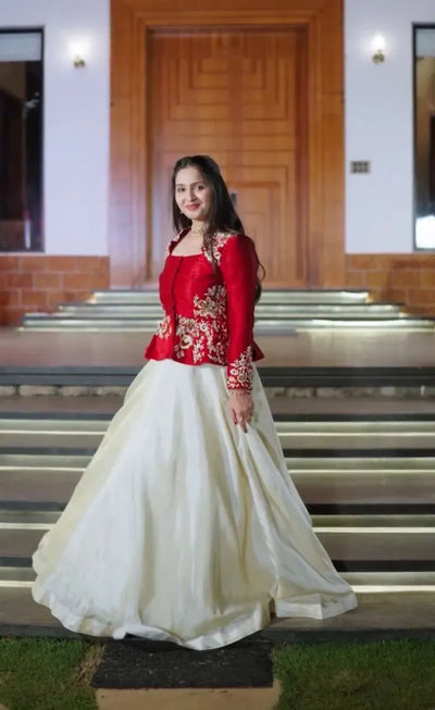 Gorgeous Chinon Lehenga Choli Set with Intricate Embroidery & Sequence Work for Festive Celebrations