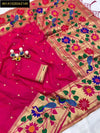 Gorgeous Paithani Silk Saree - Rich Peacock Zari Weave for Festive & Wedding Wear