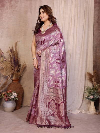 Gorgeous Pure Cotton Saree - Zari Weave & Tassels for Festive Wear