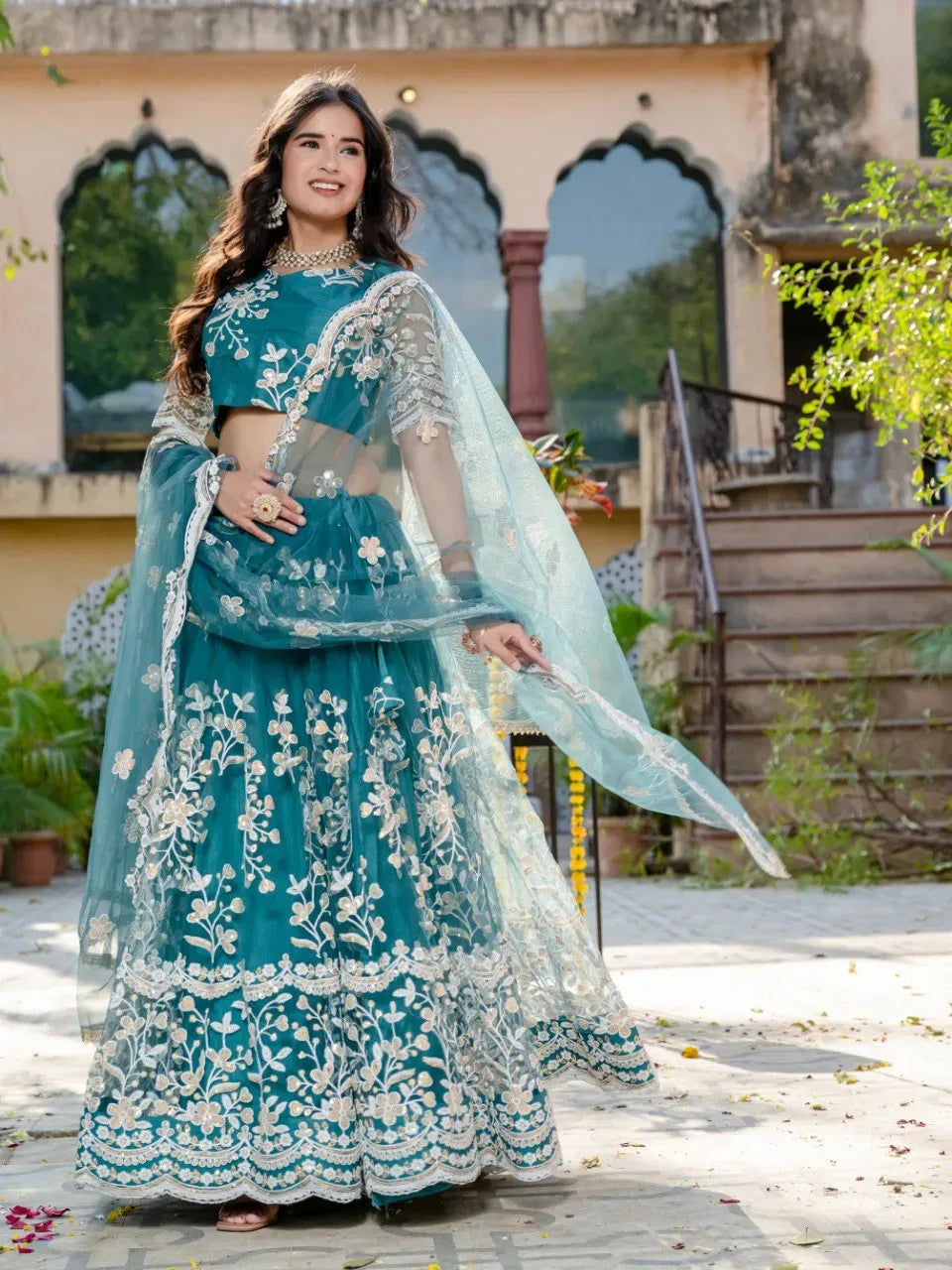 Shop Gorgeous Soft Net Lehenga for Women - Sequin Embroidery – TREND BUY