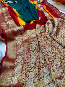 Exquisite Hand-Dyed Cotton Silk Saree for Women - Festive & Ethnic Wear Online