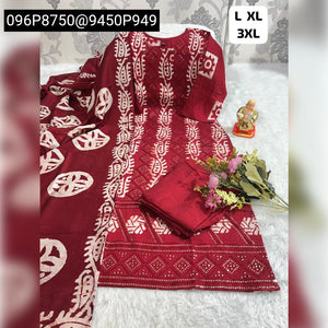 Hand Work Batik Kurti Pant Set Women's | Brunch & Vacay