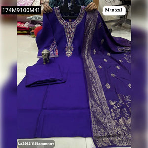 Hand Work Maslin Kurti Set for Women | Festive Wear