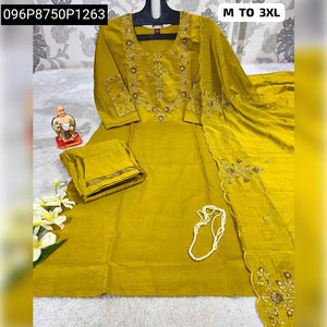 Hand Work Viscose Kurti with Dupatta Pants Set for Women's | For Brunches, Getaways & Vacays