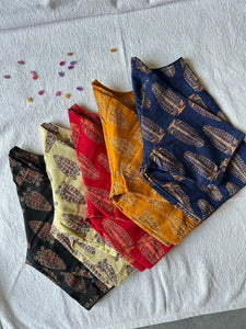 HandBlock Cotton Boat Neck Blouse for Women | Everyday & Festive Wear